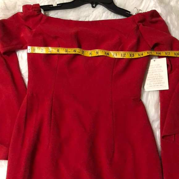 Boston proper red off shoulder sexy casual dress - Picture 4 of 10